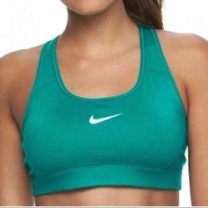 Women’s Nike dri fit sports bra green/white
